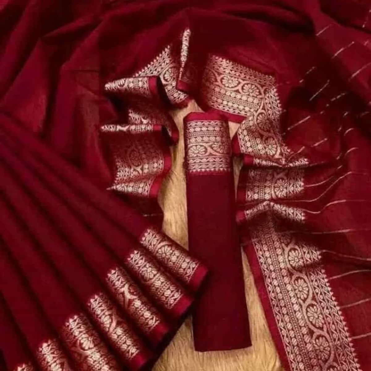 Red Elegance Saree