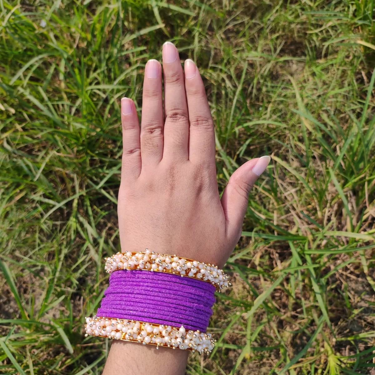Purple Traditional Bangles — view 2